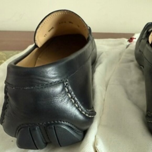 Salvatore Ferragamo Mens Parigi Gancini Black Leather Loafer Sz 9.5D, Excellent - Picture 11 of 11